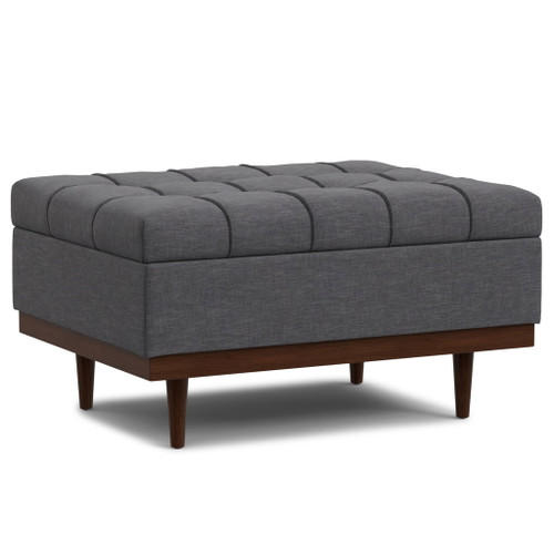 Mariah - Coffee Table Storage Ottoman - Gray