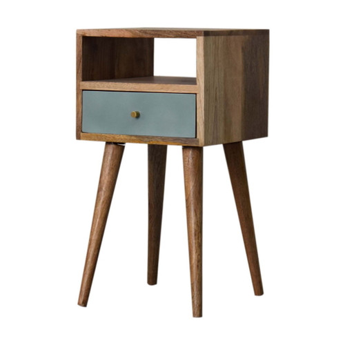 Mini Painted Bedside Table - Lake Green
