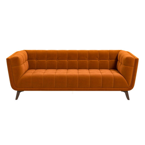 Addison - Large Burntorange Sofa - Brown / Burnt Orange