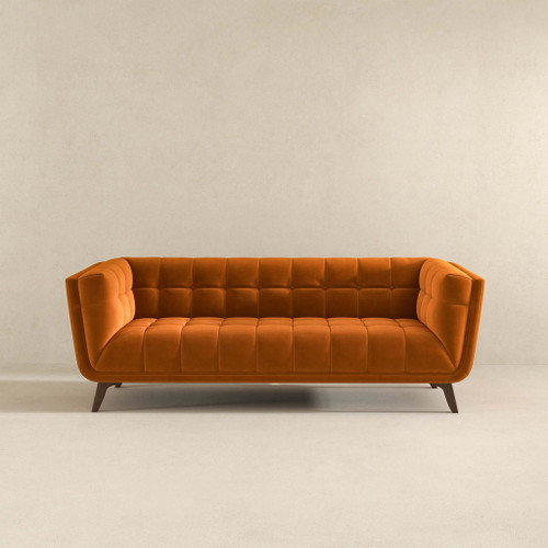 Addison - Large Burntorange Sofa - Brown / Burnt Orange