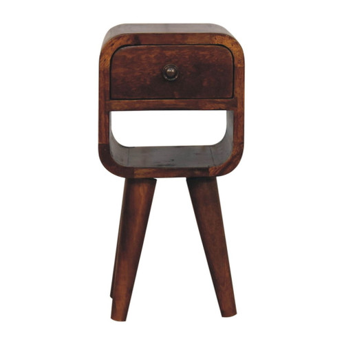 Extra Mini Curve Lower Nightstand - Chestnut