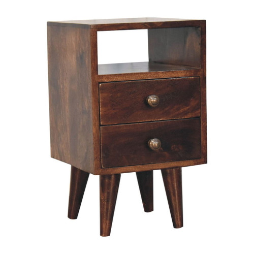 Mini Classic Bedside Table - Walnut
