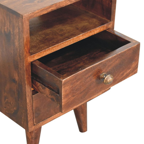 Mini Classic Bedside Table - Walnut