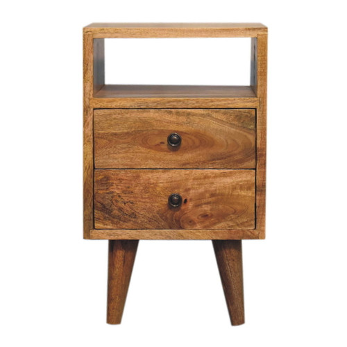 Mini Classic Open Nightstand - Oak