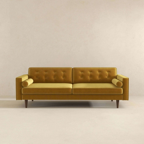 Casey - Mid Century Modern Sofa - Gold