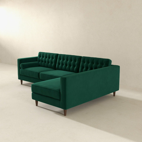 Christian - Sectional Sofa Right Facing - Green