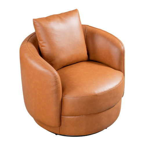 Dylan - Swivel Chair - Cognac