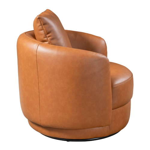 Dylan - Swivel Chair - Cognac