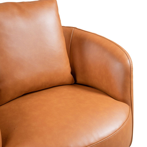 Dylan - Swivel Chair - Cognac
