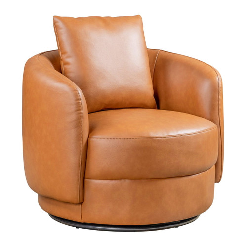 Dylan - Swivel Chair - Cognac