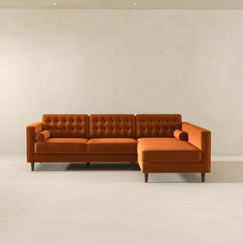 Christian - Sectional Sofa Right Facing - Burnt Orange