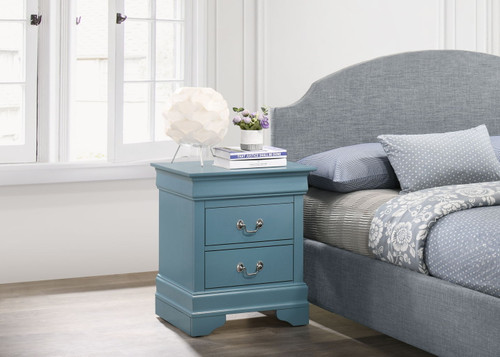 Louis Phillipe - Compact Nightstand - Teal