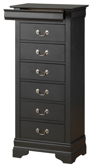 Elegant Traditional Lingerie Chest - Black