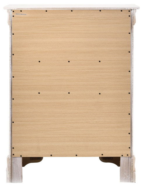 4 Drawer Chest Traditional Style - White