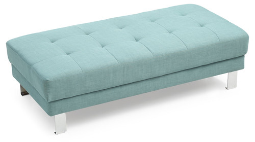 Contemporary Ottoman For Living Rooms - Teal