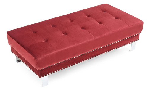 Ottoman For Contemporary Homes - Cherry