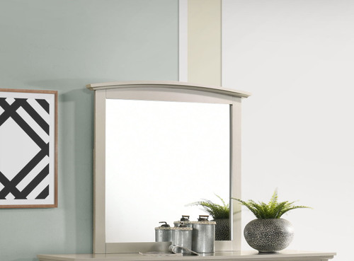 Elegant Wall Mirror - Silver Champagne