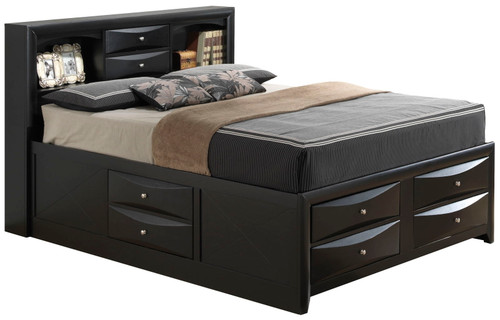 Marilla - Queen Storage Bed - Black