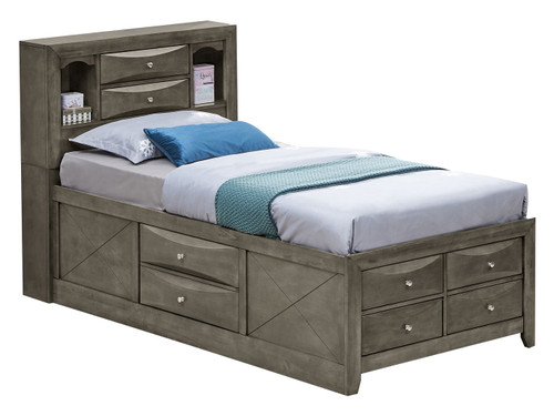 Marilla - Twin Storage Bed - Gray