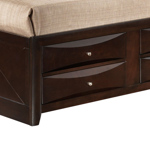 Marilla - Queen Storage Bed - Cappuccino