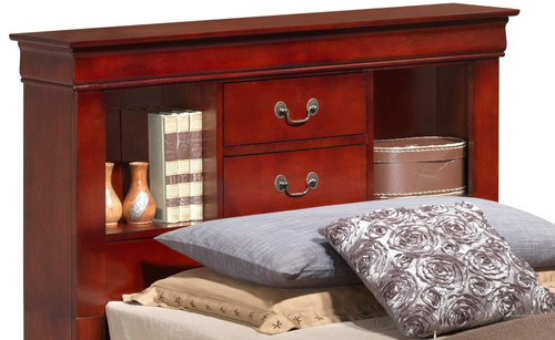 Louis Phillipe - Twin Storage Bed - Cherry