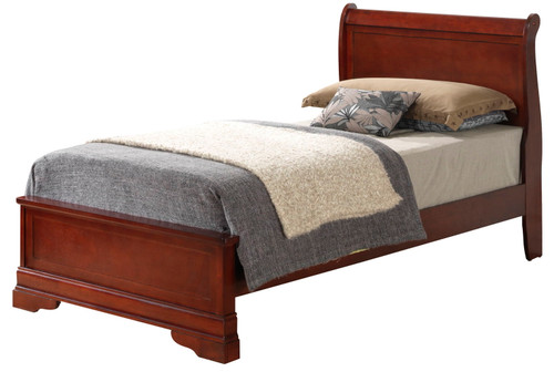 Twin Bed Charming Traditional - Cherry