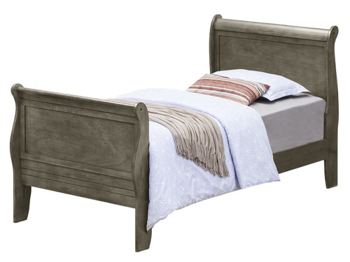 Twin Bed For Cozy Spaces Traditional - Gray