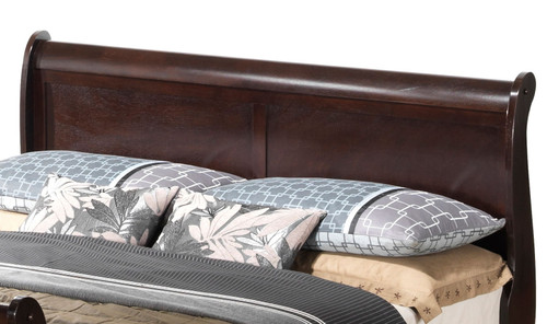 Full Bed Panel Sleigh - Cappuccino