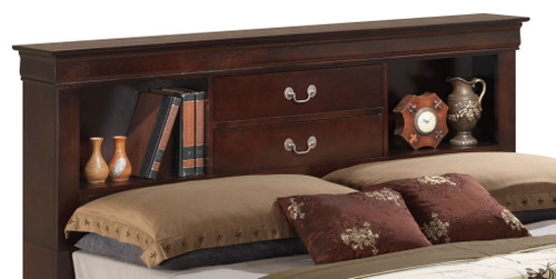 Louis Phillipe - Queen Storage Bed - Cappuccino