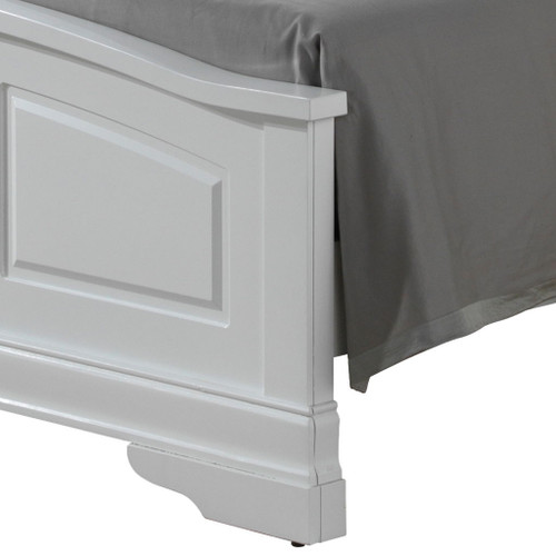 King Elegant Bed - White