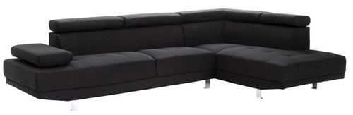 Riveredge - Sectional Modern - Black