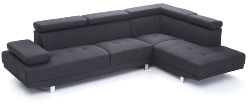 Riveredge - Sectional Modern - Black
