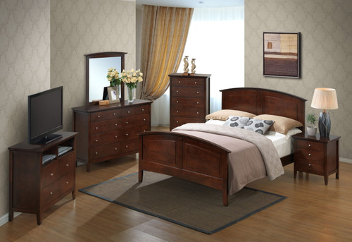 Queen Bed For Cozy Spaces Elegant - Cappuccino