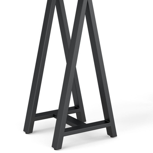 Sawhorse - Solid Walnut Veneer And Metal Console Sofa Table - Walnut