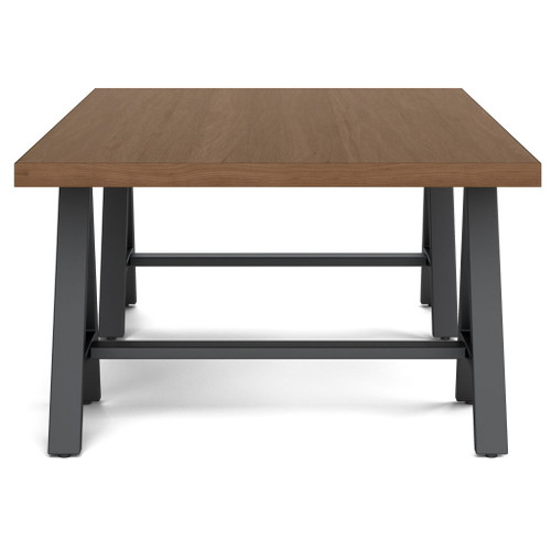 Sawhorse - Solid Walnut Veneer And Metal Coffee Table - Walnut