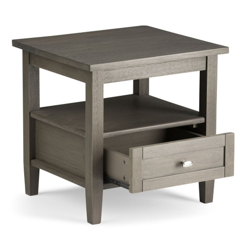 Warm Shaker - End Table - Farmhouse Gray