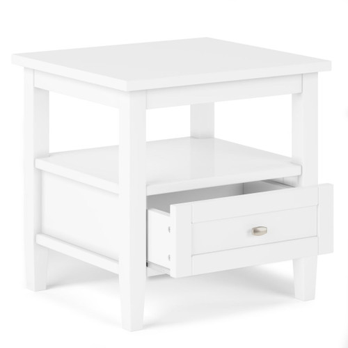 Warm Shaker - End Table - White