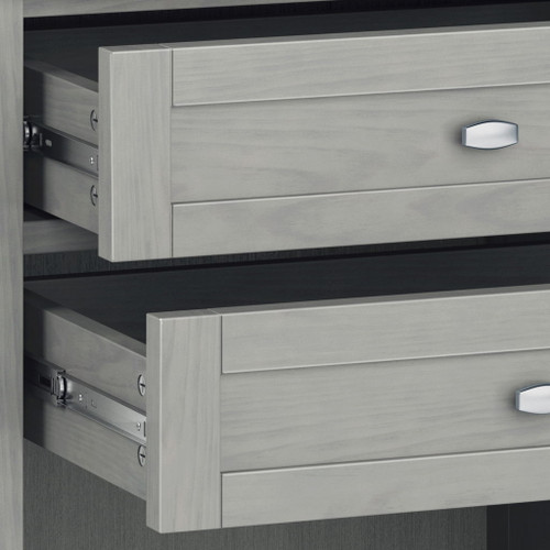 Warm Shaker - Bedside Table - Fog Gray
