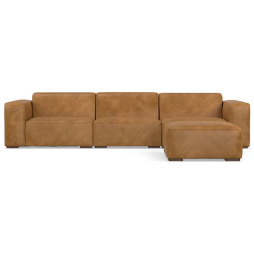 Rex - 3 Seater Sofa And Ottoman - Sienna