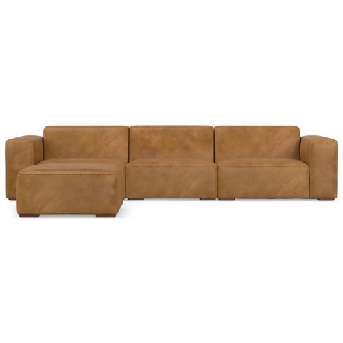 Rex - 3 Seater Sofa And Ottoman - Sienna