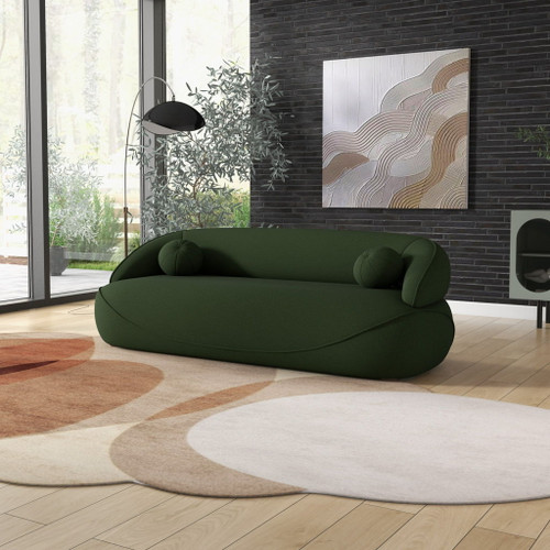 Andrew - Boucle Sofa - Dark Green