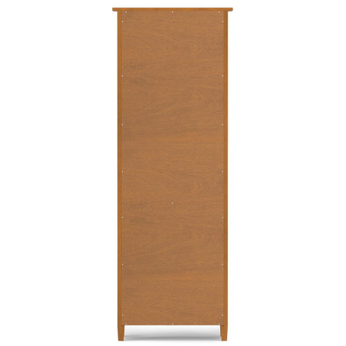 Warm Shaker - 5 Shelf Bookcase, Handcrafted - Brown