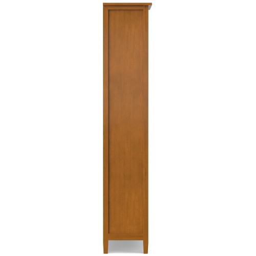 Warm Shaker - 5 Shelf Bookcase, Handcrafted - Brown