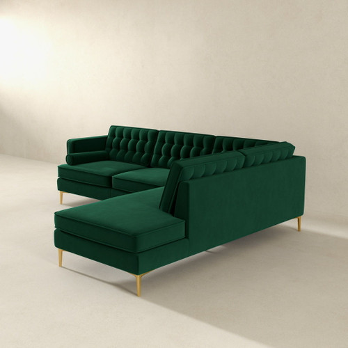 Brooke - Sectional Sofa Right Facing - Green