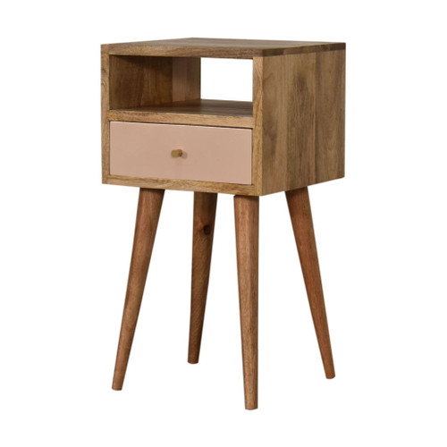 Mini Blush Hand Painted Bedside Table - Blush