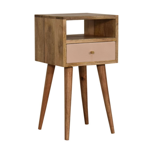 Mini Blush Hand Painted Bedside Table - Blush