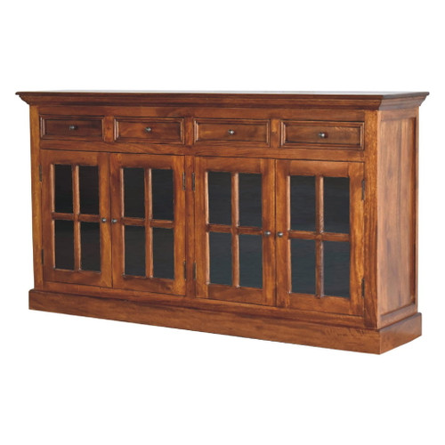 Large Glazed Sideboard - Chestnut