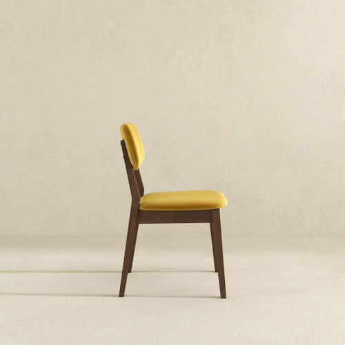 Carlos - Solid Back Side Chair (Set of 2) - Dark Yellow