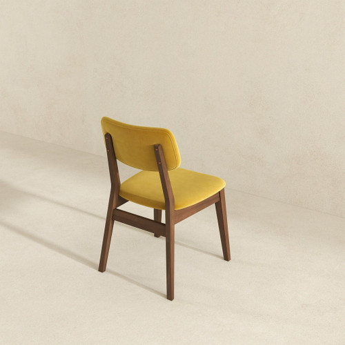Carlos - Solid Back Side Chair (Set of 2) - Dark Yellow
