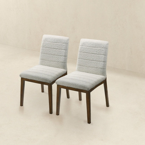 Ines - Dining Chair (Set of 2) - Brown / White